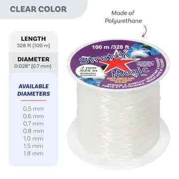 Stretch Magic Beading Cord - Durable, Clear & Easy to Use