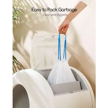 MeoWant Cat Litter Box Liners, Drawstring Cat Litter Receptacles Bags for MeoWant MW-SC01/MW-SC02/MW-LR01 Automatic Cat Litter Box 20pcs
