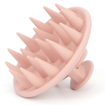 FYY Scalp Massager Shampoo Brush, Hair Scalp Scrubber with Soft & Flexible Silicone Bristles Hair Ca...