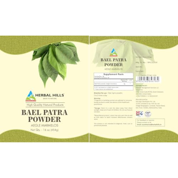 HERBAL HILLS Bael Patra Powder for Digestive Health