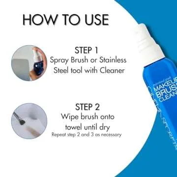 Cinema Secrets Professional Makeup Brush Cleaner Spray, 2 fl oz, Vanilla