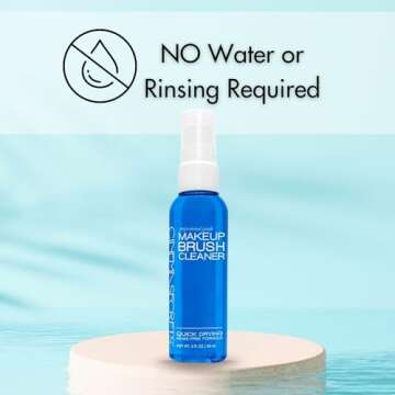 Cinema Secrets Professional Makeup Brush Cleaner Spray, 2 fl oz, Vanilla