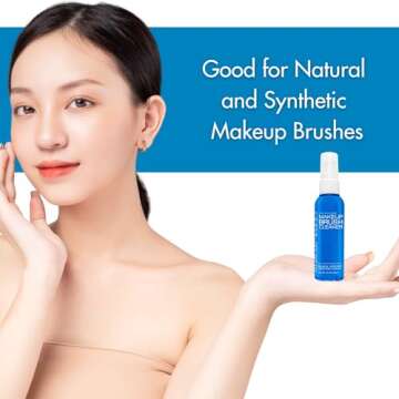 Cinema Secrets Professional Makeup Brush Cleaner Spray, 2 fl oz, Vanilla