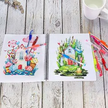 Reaeon Glitter Gel Pens - 24 Colors Perfect for All Ages