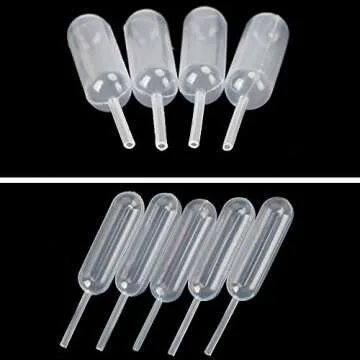 Tomnk 120pcs 4ml Plastic Cupcake Pipettes Squeeze Dropper Liquid Infuser Transfer Pipettes for Cupcakes, Strawberries