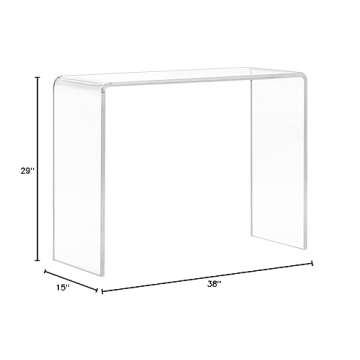 Progressive Furniture A La Carte Acrylic Sofa/Console Table in Clear