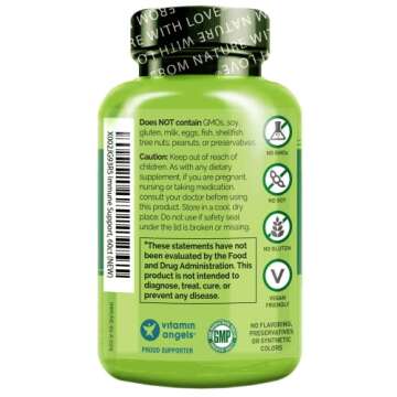 NATURELO Immune Support – Vitamin C, Elderberry, Zinc, Echinacea – Natural Immunity Boost w/Anti...