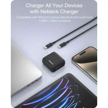 Nekteck 65W GaN II USB-C Fast Charger - Compact & Powerful