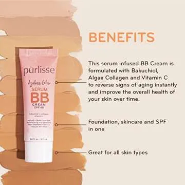 Purlisse Ageless Glow BB Cream SPF 40 for Radiant Skin