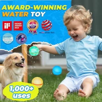 Tizikcon 6 PCS Reusable Water Balloons for Kids Summer Fun