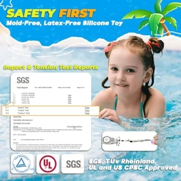 Tizikcon 6 PCS Reusable Water Balloons for Kids Summer Fun