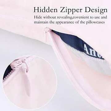 JOGJUE Silk Pillowcase for Hair and Skin 2 Pack 100% Mulberry Silk Bed Pillowcase Hypoallergenic Soft Breathable Both Sides Silk Pillow Case with Hidden Zipper, Pillow Cases (King, Light Pink)