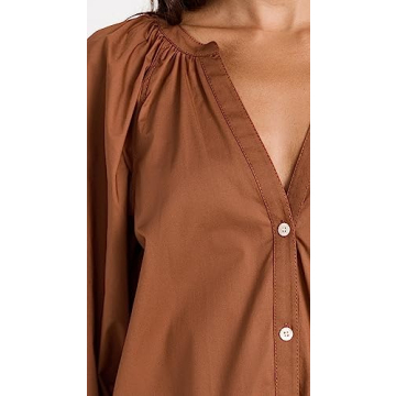 Stylish STAUD Women's New Dill Top with Puff Sleeves