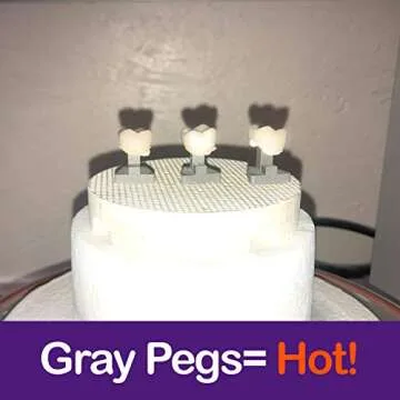 Dental Creations Perfect Pegs - Assorted Dental Firing Pegs Set of 12 - Pink Ceramic