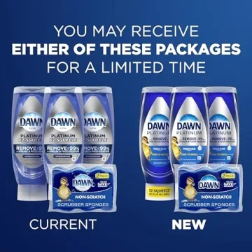 Dawn Platinum Dish Soap Bundle with Non-Scratch Sponges