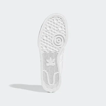 adidas Originals Women's Nizza Platform, White/White/White, 6