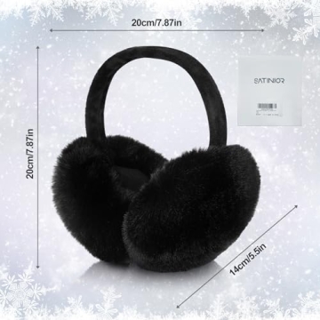 Satinior Faux Fur Ear Muffs for Winter Women Stylish & Warm