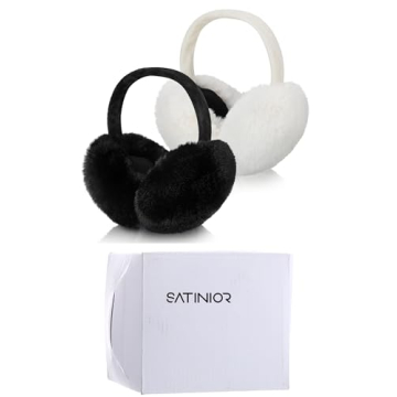Satinior Faux Fur Ear Muffs for Winter Women Stylish & Warm
