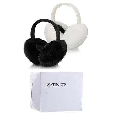 Satinior Faux Fur Ear Muffs for Winter Women Stylish & Warm