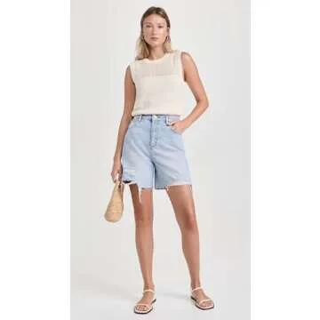 Joe's Jeans Women's The Cameron Sleeveless Crochet Top, Milk