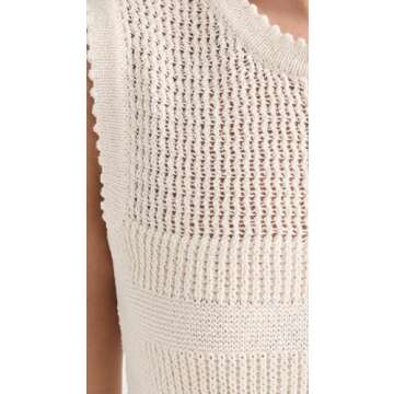 Joe's Jeans Women's The Cameron Sleeveless Crochet Top, Milk