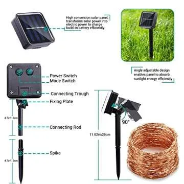 Joomer 2 Pack Solar Fairy Lights - Outdoor Decoration Magic