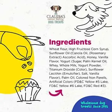 Claudia's Gourmet Dog Cookies Assortment 7oz for Treat Time