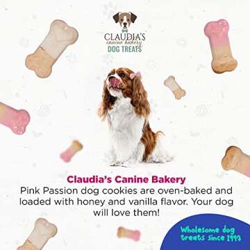 Claudia's Gourmet Dog Cookies Assortment 7oz for Treat Time