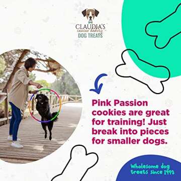 Claudia's Gourmet Dog Cookies Assortment 7oz for Treat Time