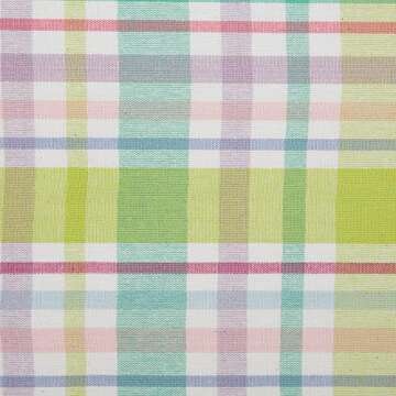 DII Cotton Plaid Napkin Set Machine Washable, 20x20, Spring Time, 6 Count