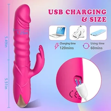 Thrusting Rabbit Vibrator | G-Spot & Clitoral Pleasure