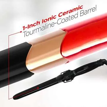 Stylish HSI Groover XL Curling Wand for Perfect Curls