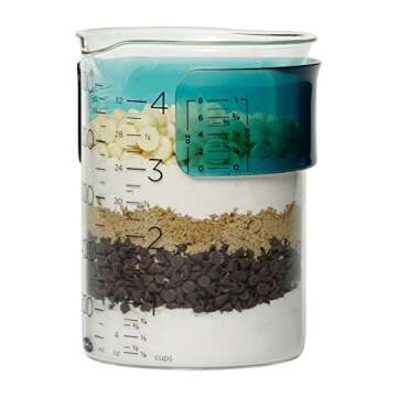 Chef'n Measure Up Adjustable Measuring Beakers (Set of 3), Clear