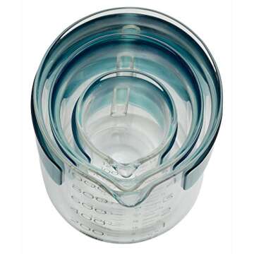 Chef'n Measure Up Adjustable Measuring Beakers (Set of 3), Clear