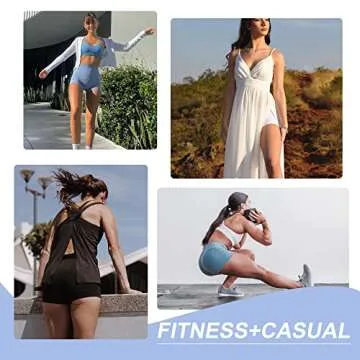 CAMPSNAIL Workout Biker Shorts Women - 3"/5"/8" High Waisted Tummy Control Spandex Booty Volleyball Shorts for Yoga Dance Nude