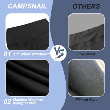 CAMPSNAIL Workout Biker Shorts Women - 3"/5"/8" High Waisted Tummy Control Spandex Booty Volleyball Shorts for Yoga Dance Nude