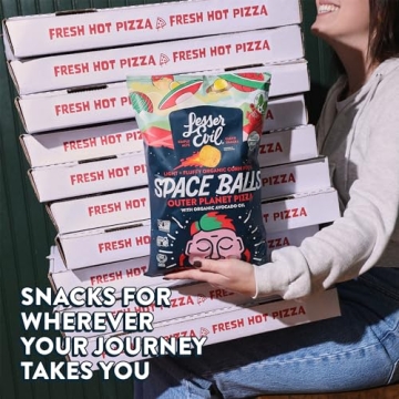LesserEvil Outer Planet Pizza Space Balls - Healthy Snack Alternative