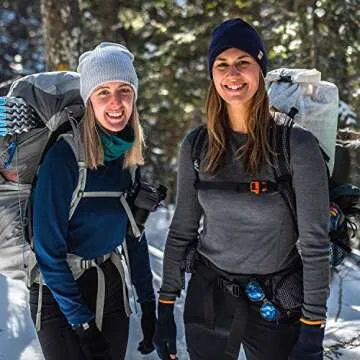 100% Merino Wool - Women's Midweight Base Layer - Long Sleeve Crew - Black - Medium