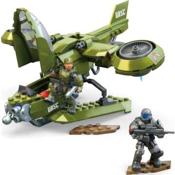 MEGA Halo UNSC Hornet Building Set for Kids