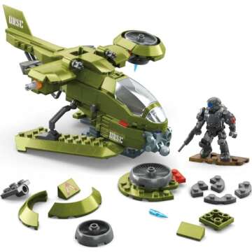 MEGA Halo UNSC Hornet Building Set for Kids