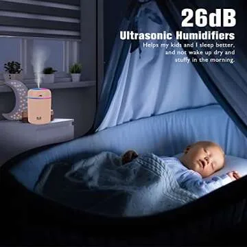 Compact Colorful Mini Humidifiers for Travel & Home
