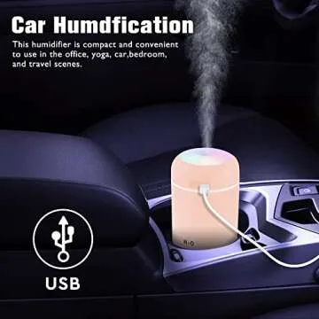 Compact Colorful Mini Humidifiers for Travel & Home