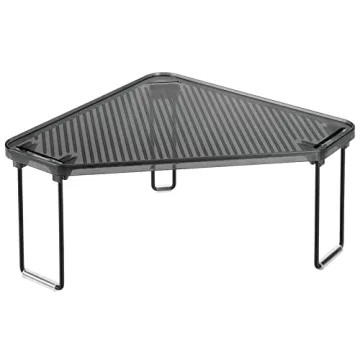 mDesign Corner Stackable Storage Rack for Bathroom Essentials