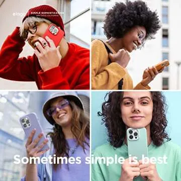 elago Compatible with iPhone 14 Pro Case, Liquid Silicone Case, Full Body Protective Cover, Shockproof, Slim Phone Case, Anti-Scratch Soft Microfiber Lining, 6.1 inch (White)