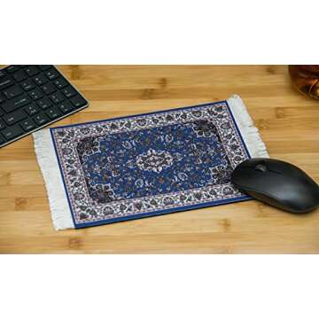 Lexiart Rug Mouse Pad, Oriental Persian Woven Mouse Mat,9.5 * 7.5 * 0.5 ¡­