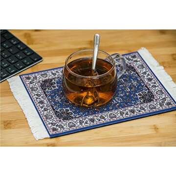 Lexiart Rug Mouse Pad, Oriental Persian Woven Mouse Mat,9.5 * 7.5 * 0.5 ¡­