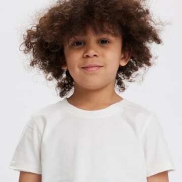 HonestBaby Multipack Short Sleeve T-Shirt Tee 100% Organic Cotton Infant Baby, Toddler, Little Kids Boys, Girls, Unisex, Earth Tones, 3T