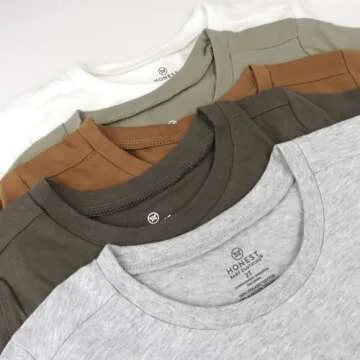 HonestBaby Organic Cotton Short Sleeve T-Shirts for Kids