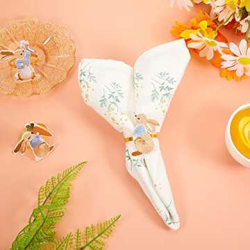 Charming Bunny Napkin Rings for Easter Table Decor