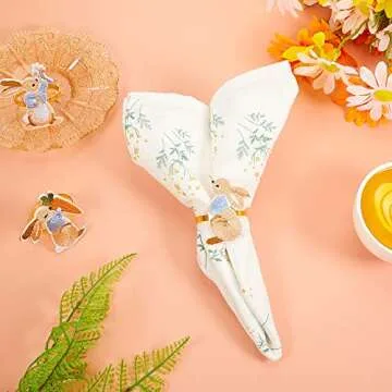 Charming Bunny Napkin Rings for Easter Table Decor